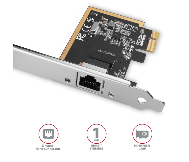 AXAGON Karta sieciowa Gigabit Ethernet PCI-Express PCEE-GRF - 1211984 - zdjęcie 2